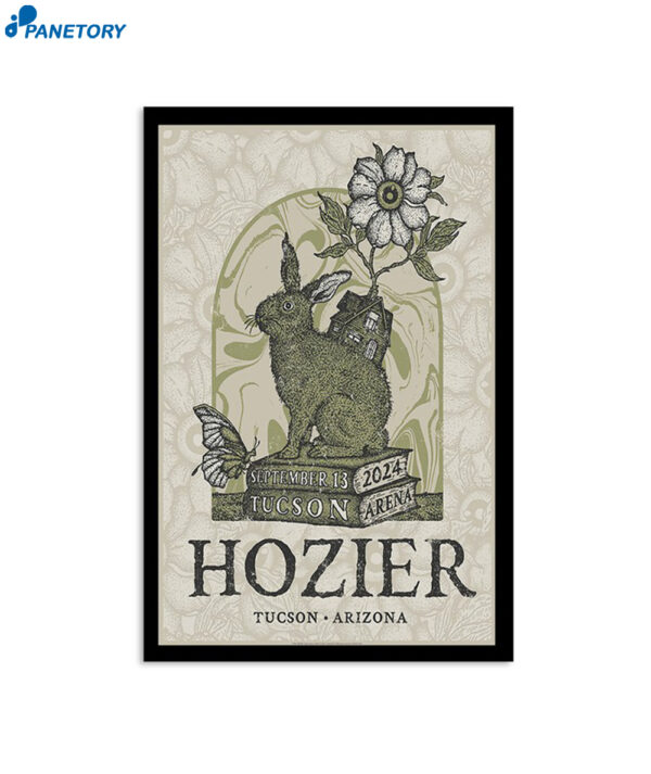 Hozier Concert Tucson Arena September 13 2024 Poster