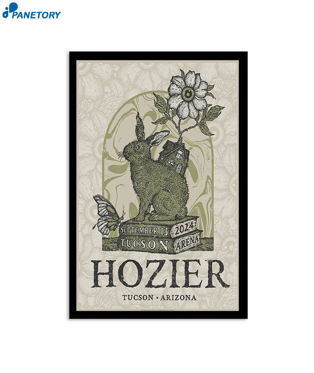 Hozier Concert Tucson Arena September 13 2024 Poster 2 Hozier Concert Tucson Arena September 13 2024 Poster