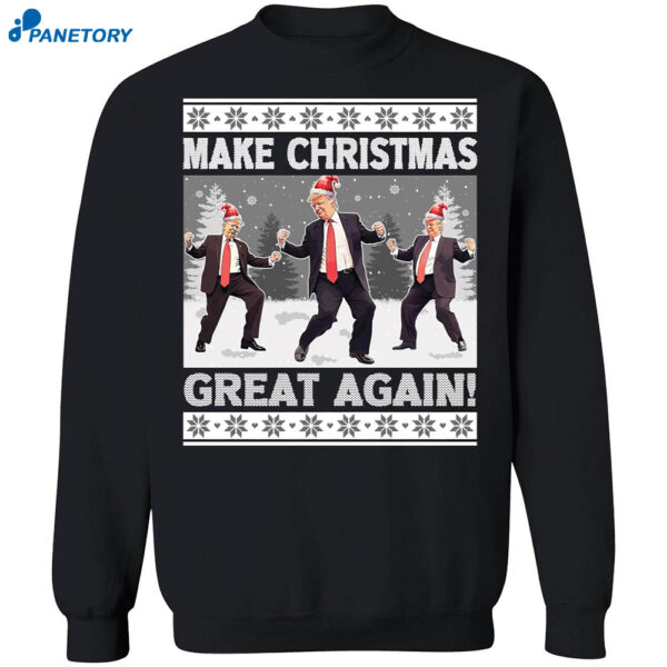 Make Christmas Great Again Trump Dancing 2024 Shirt 1