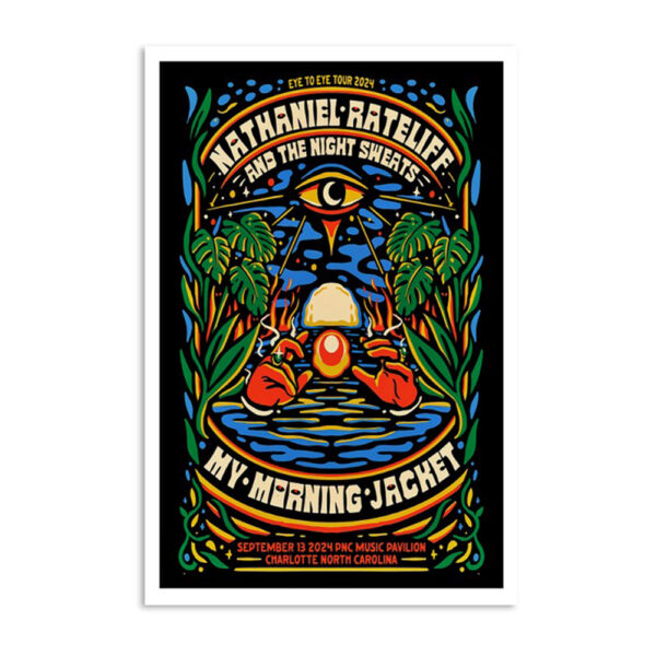 My Morning Jacket Eye To Eye Tour Charlotte Nc Sep 13 2024 Poster