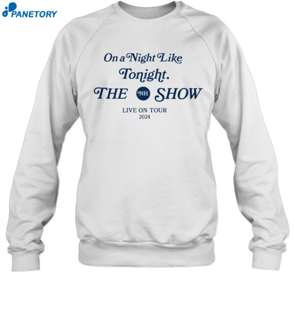 Niall Horan On A Night Like Tonight Cities Live Tour 2024 Shirt 1