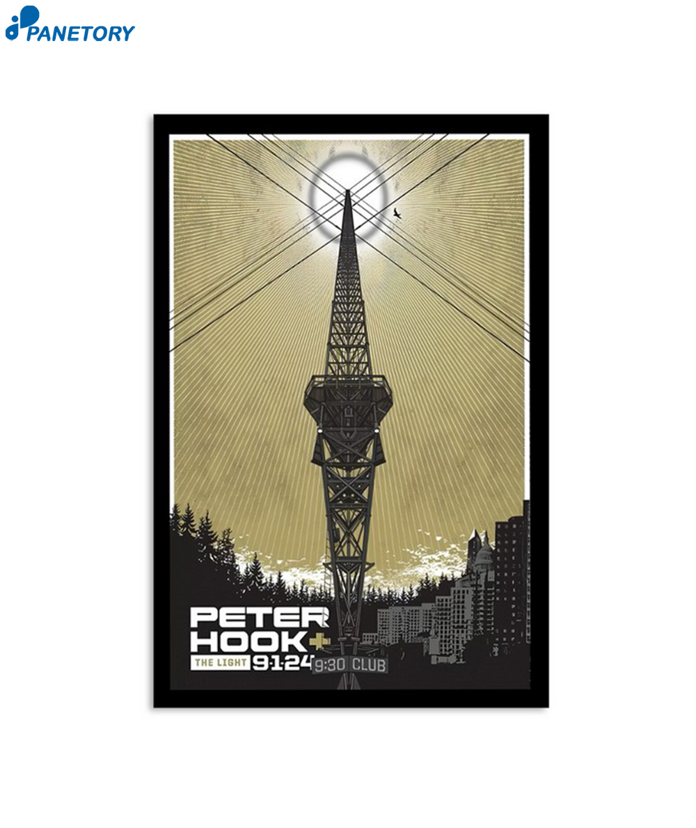 Poster Peter Hook & The Light 930 Club Washington DC September 1 2024 Poster 2 Poster Peter Hook & The Light 930 Club Washington Dc September 1 2024 Poster