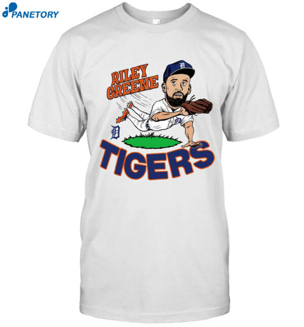 Riley Greene Tigers Caricature Player Shirt