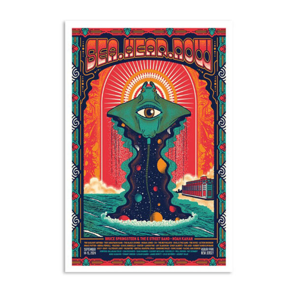 Sea Hear Now Festival Ocean Ave Asbury Park Nj Sept 14-15 2024 Poster