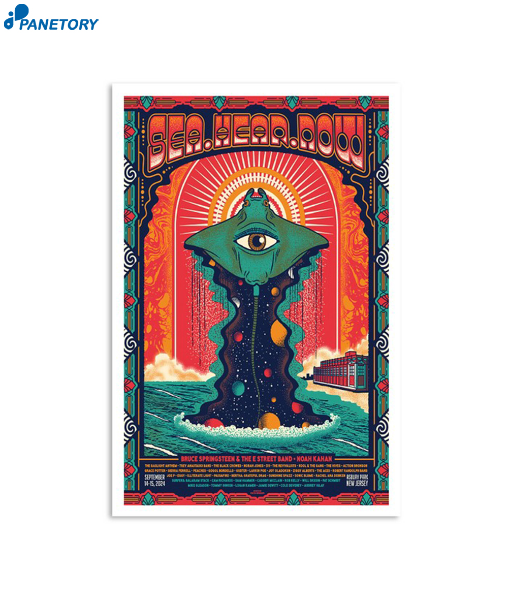 Sea Hear Now Festival Ocean Ave Asbury Park Nj Sept 14-15 2024 Poster 2 Sea Hear Now Festival Ocean Ave Asbury Park Nj Sept 14-15 2024 Poster