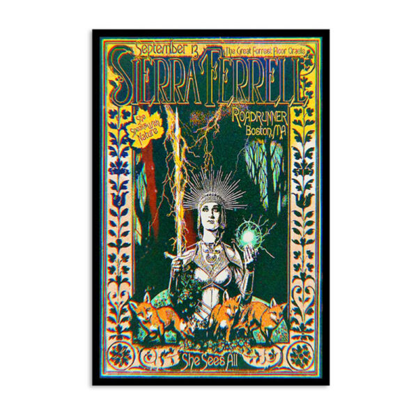 Sierra Ferrell Roadrunner Boston Ma Sept 13 2024 Poster