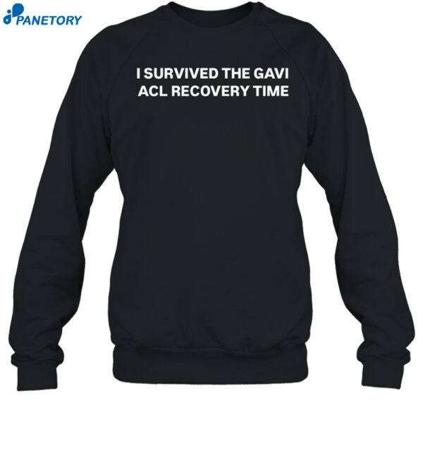 Tom Holland I Survived The Gavi Acl Recovery Time Shirt 1