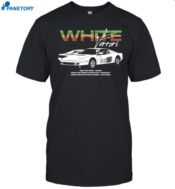 White Ferrari Frank Ocean Shirt