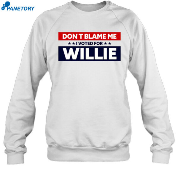 Willie Nelson I Voted For Willie Shirt 1