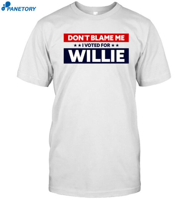 Willie Nelson I Voted For Willie Shirt