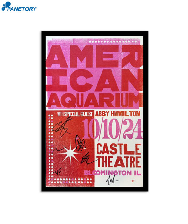 American Aquarium Bloomington Castle Theatre 10 October 2024 Poster
