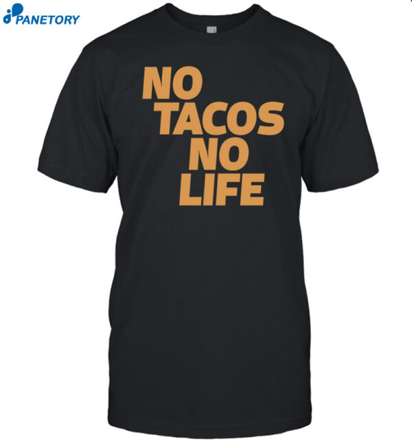 Canelo Alvarez Wearing No Tacos No Life Shirt