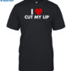 Eggtyler Wearing I Love Cut My Lip Shirt