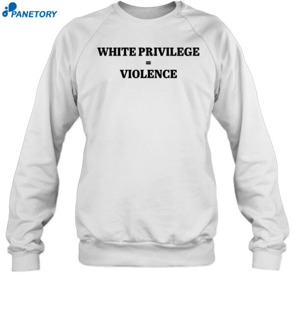 Jerome Trammel Wearing White Privilege Violence Shirt 1