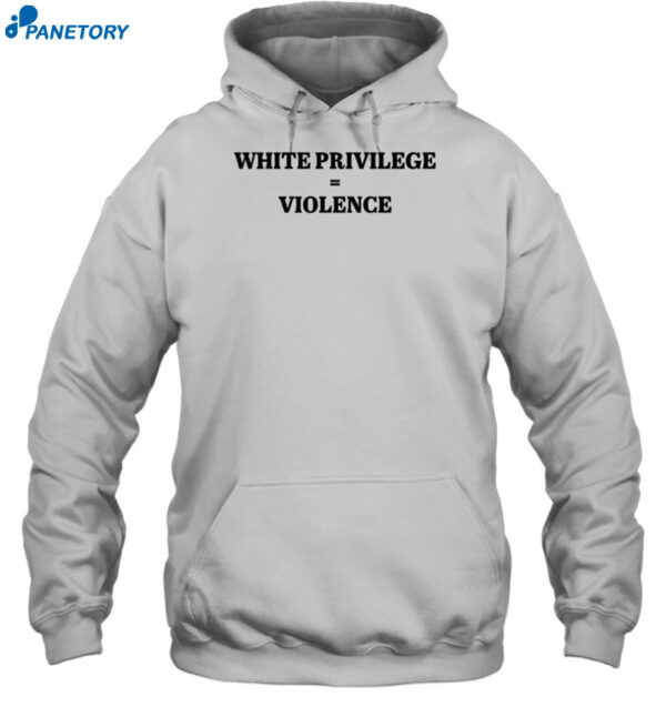 Jerome Trammel Wearing White Privilege Violence Shirt 2