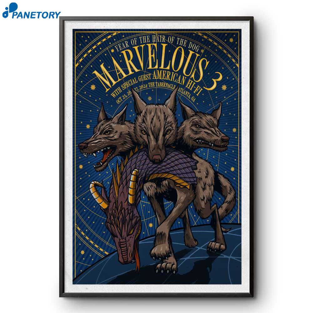 Marvelous 3 The Tabernacle In Atlanta Ga October 25-27 2024 Poster 2 Marvelous 3 The Tabernacle In Atlanta Ga October 25-27 2024 Poster