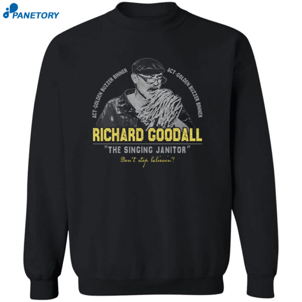 Richard Goodall Golden Buzzer Winner The Singing Janitor Shirt 2