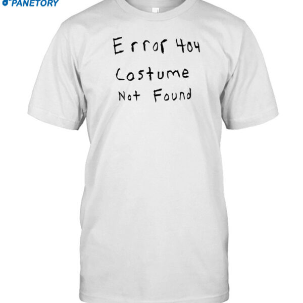 Setupspawn Wearing Error 404 Costume Not Found Shirt