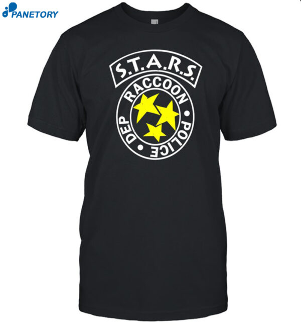 Stars Raccoon Police Department Shirt