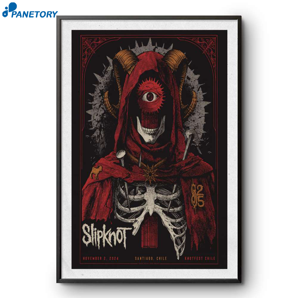 Estadio Nacional Santiago Chile Slipknot November 2 2024 Poster 2 Estadio Nacional Santiago Chile Slipknot November 2 2024 Poster