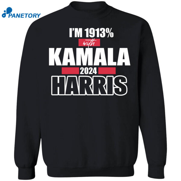 Jasmine Crockett I’m 1913% With Kamala Harris 2024 Shirt 1