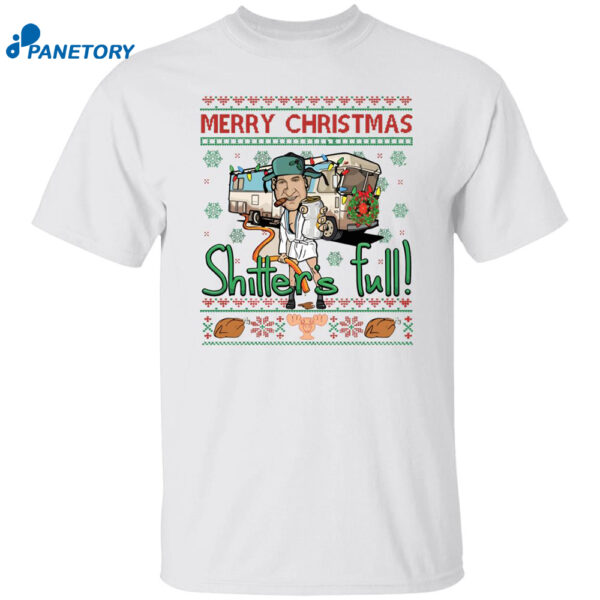 Merry Christmas Shitters Full Weird Meme Cousin Eddie Cult Shirt