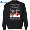 Miss Peaches And Pete The Beagle Adopt Don’t Shop Christmas Shirt 1