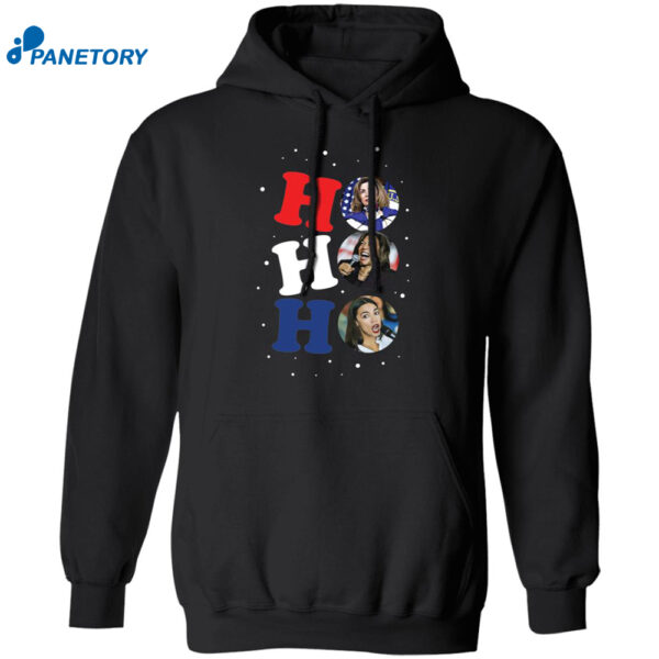 Nancy Pelosi Kamala Harris Ho Ho Ho Christmas Shirt 1