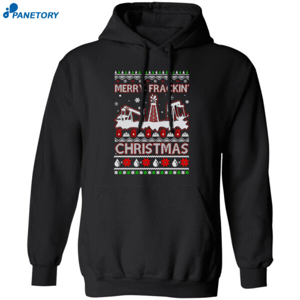 Oilfield Merry Frackin Christmas Shirt 1