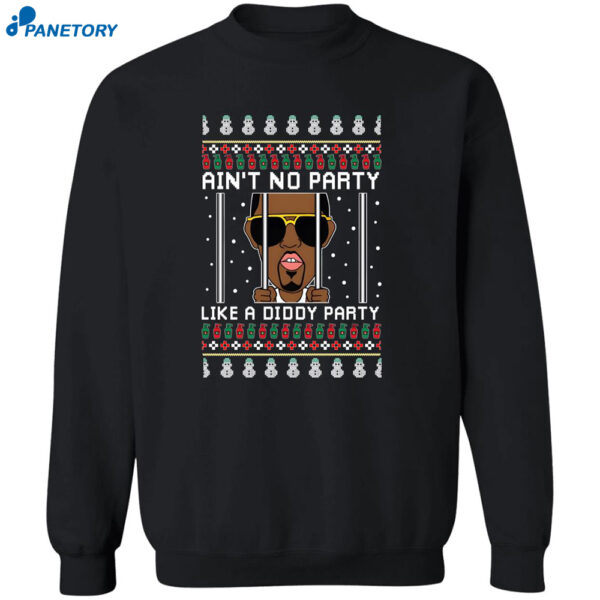 Red Diddy Ain’t No Party Like A Diddy Party Christmas Shirt 2