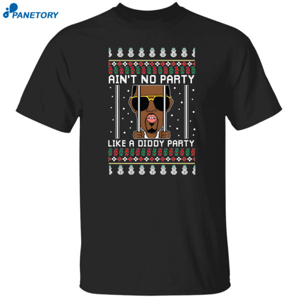 Red Diddy Ain’t No Party Like A Diddy Party Christmas Shirt