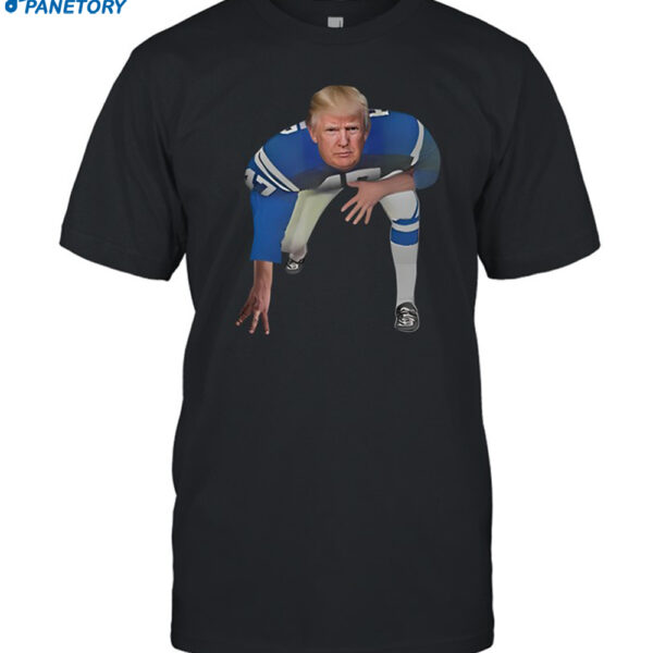 Riley Gaines Wearing All American Donald Trump Football Shirt