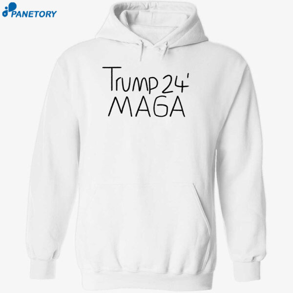 Texas Tech Kicker Reese Burkhardt Trump 24 Maga Hoodie 2