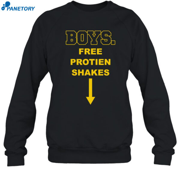 ‪boys Free Protien Shakes Shirt 1