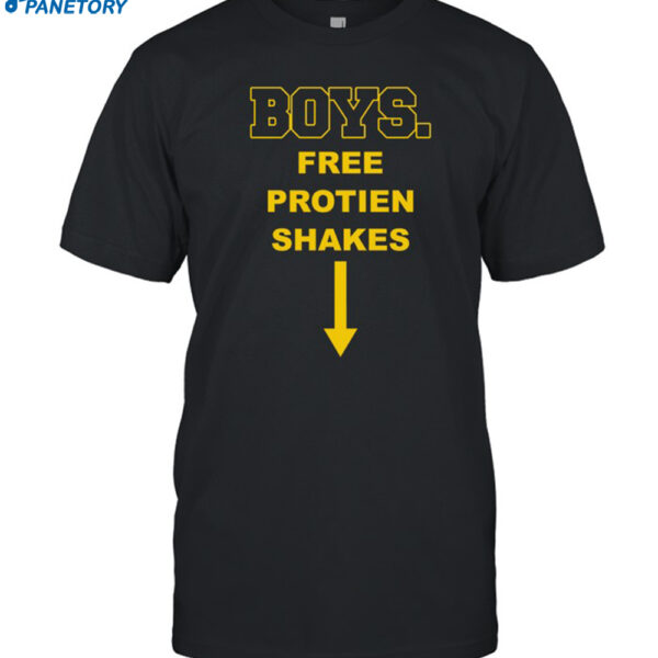 Boys Free Protien Shakes Shirt