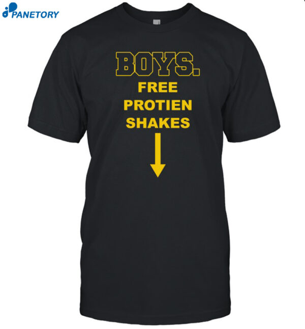 Boys Free Protien Shakes Shirt