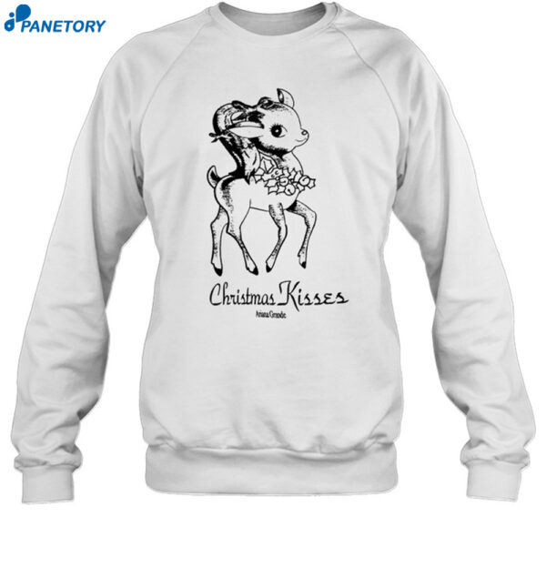 Ariana Grande Christmas Kisses Reindeer Crewneck 2024 Shirt 1