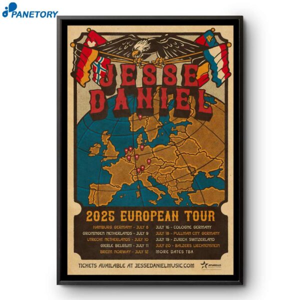 Jesse Daniel European July 2025 Poster