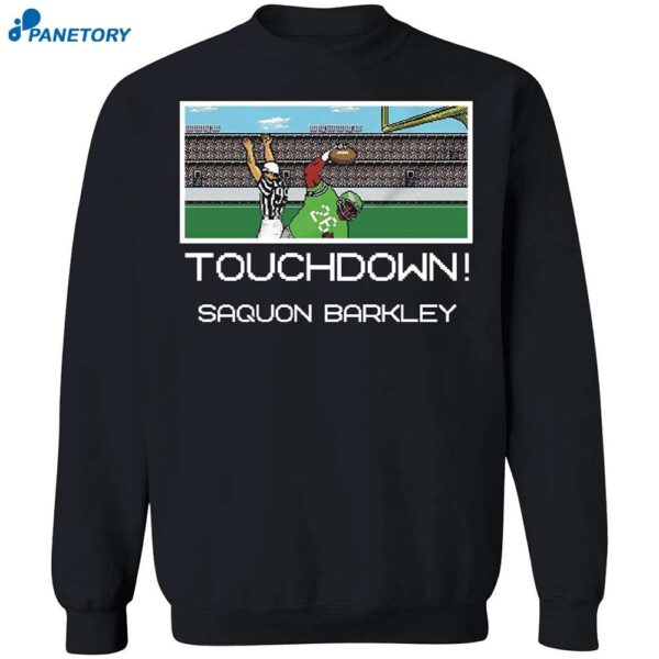 Saquon Barkley Touchdown Tecmo Saquon Shirt 2