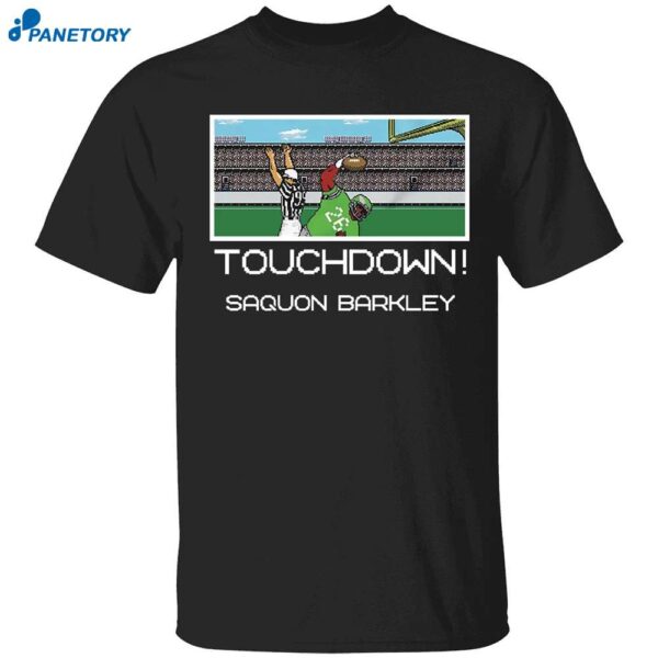 Saquon Barkley Touchdown Tecmo Saquon Shirt