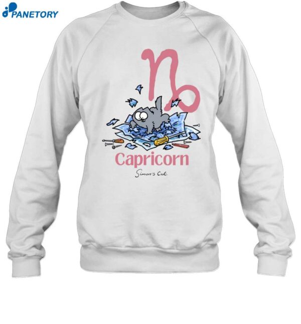 Simonscat Capricorn Simon's Cat Shirt 1