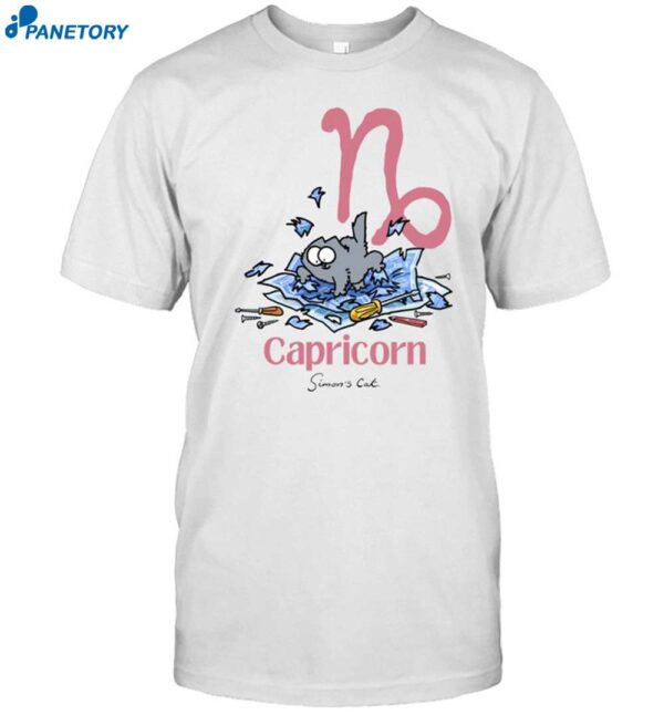 Simonscat Capricorn Simon's Cat Shirt