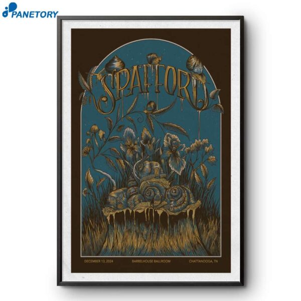 Spafford Chattanooga Tn December 13 2024 Poster