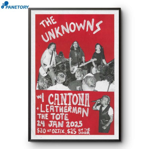 The Unknowns Collingwood Vic Jan 24 2025 Poster