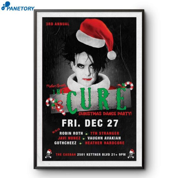 The Cure Casbah San Diego CA December 27 2024 Poster