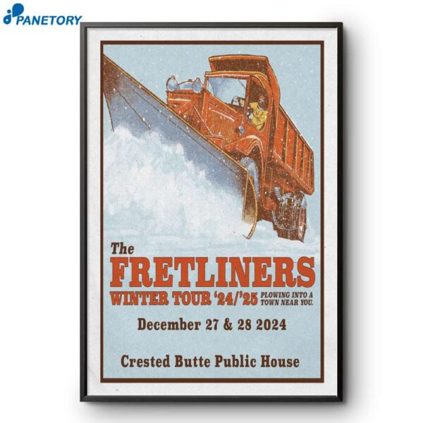 The Fretliners Public House Crested Butte CO Dec 27-28 2024 Poster