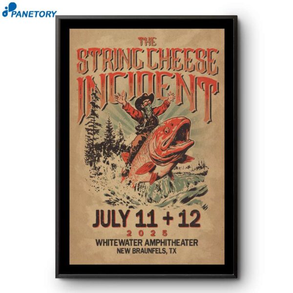 The String Cheese Incident New Braunfels Tx Tour Jul 11-12 2025 Poster