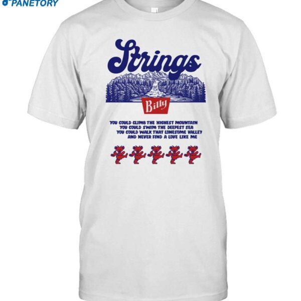 Thunder Shout Billy Strings Banquet Coors Flip Shirt