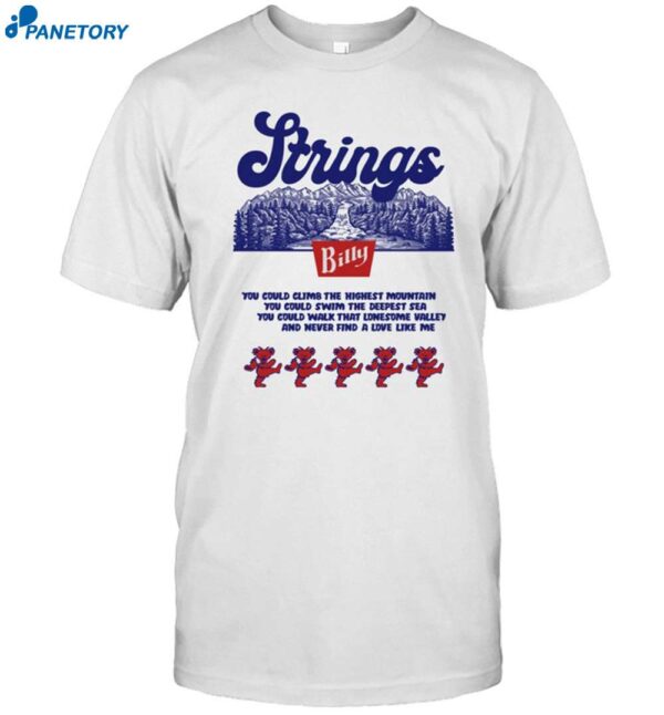 Thunder Shout Billy Strings Banquet Coors Flip Shirt