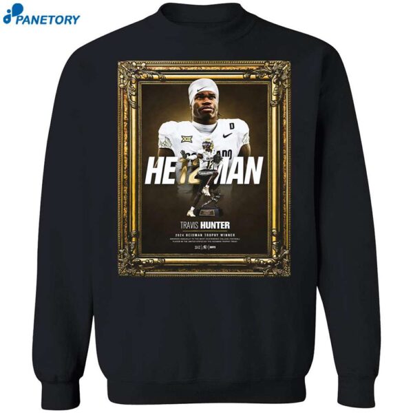 Travis Hunter 2024 Heisman Trophy Winner Shirt 1